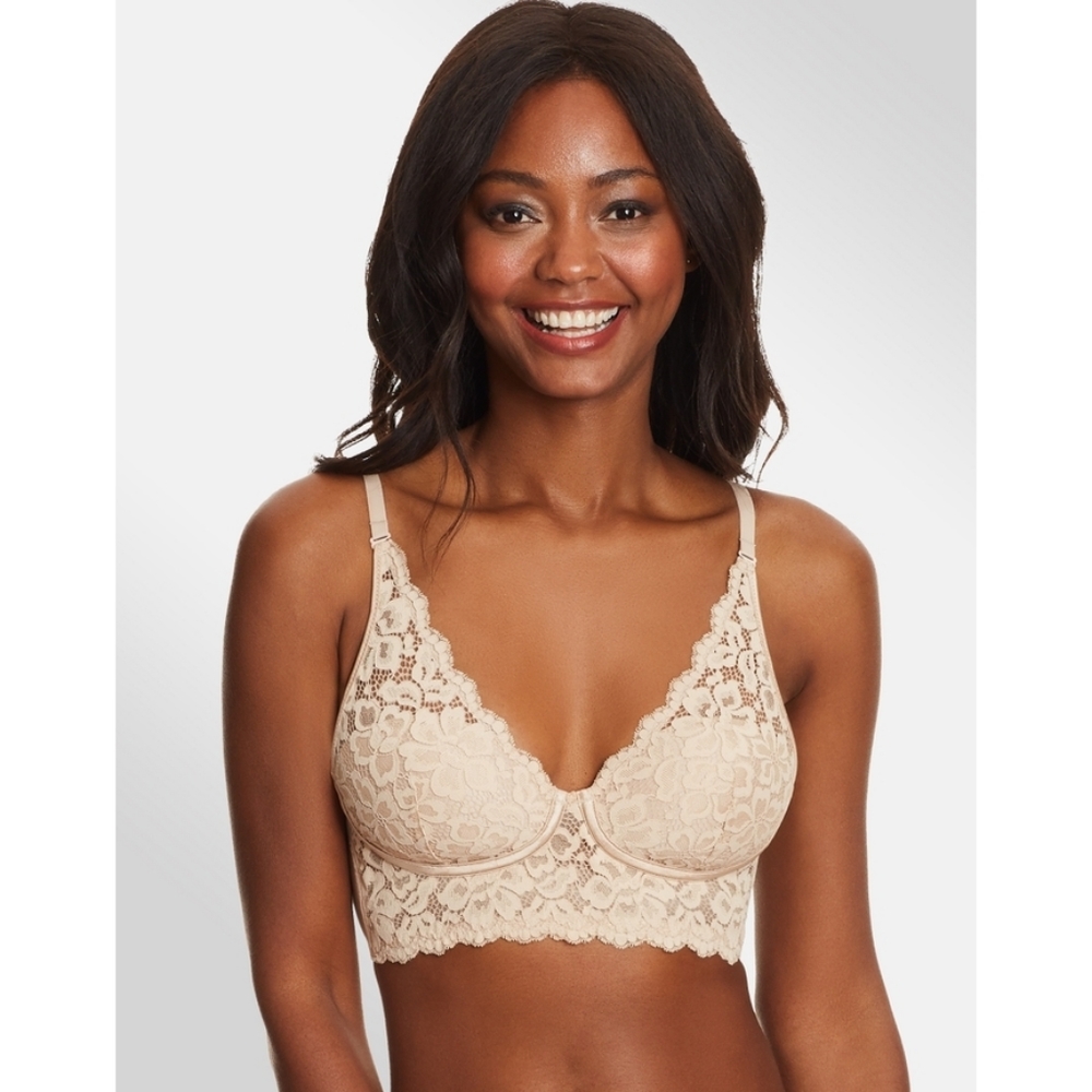 Maidenform Lace Bra in Beige